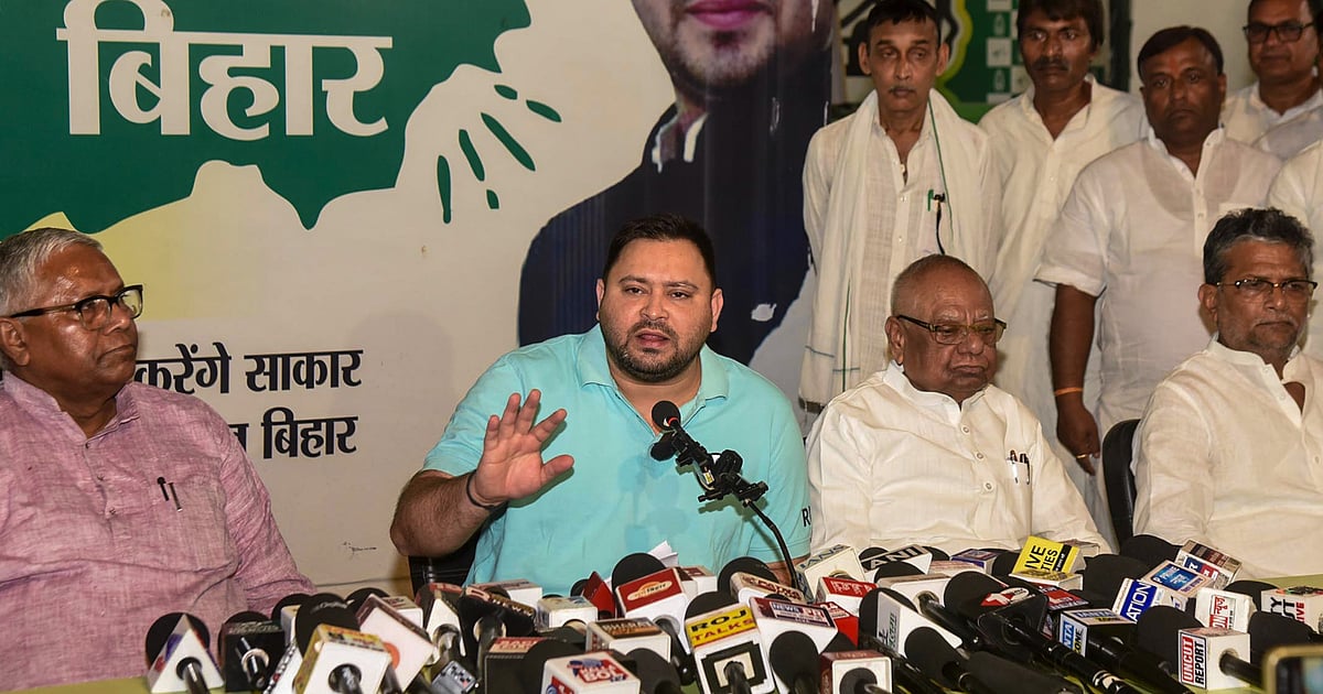 Rubber stamp CM: Tejashwi targets Bihar govt over crime, corruption and finances